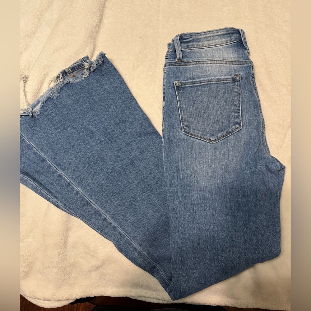 Flying Monkey Blue Ankle Cropped Jeans
